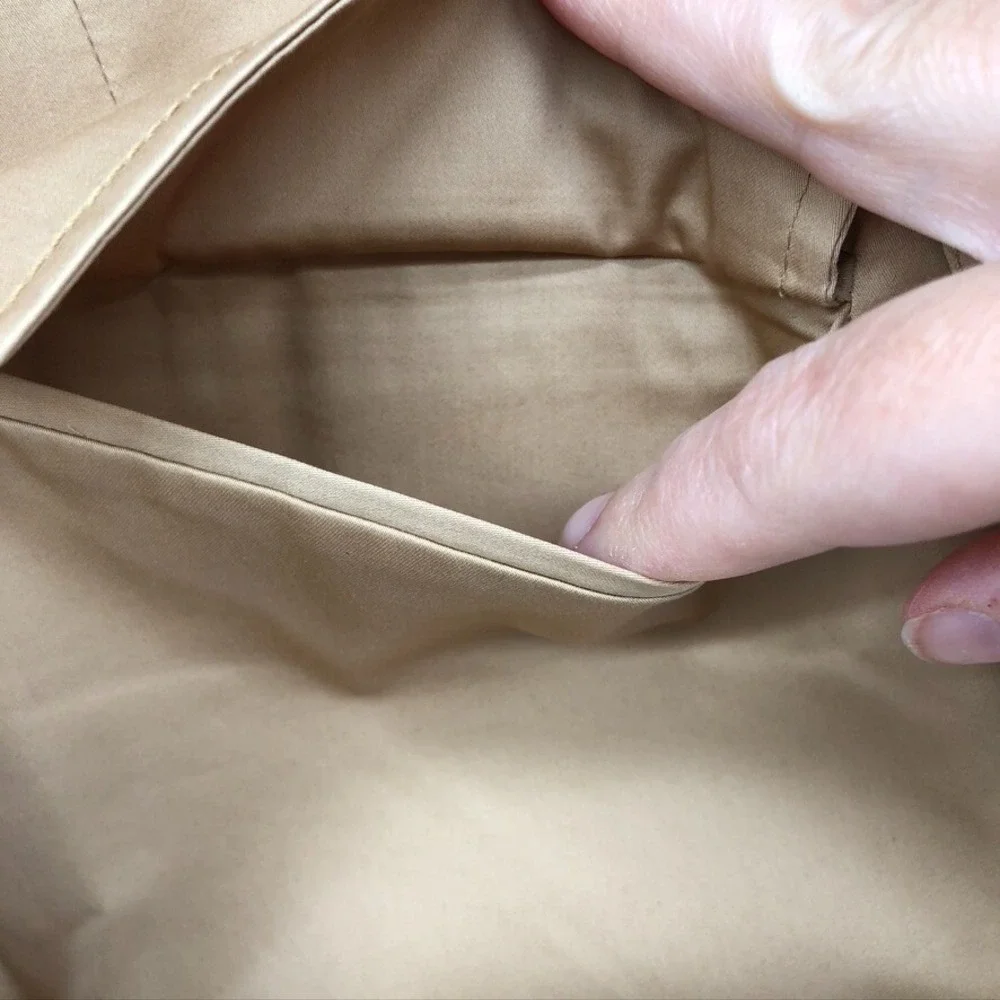 Marissa Webb Katrina‎ Cotton Sateen Mini Skirt Womens 10 Latte Beige Wrap Belted